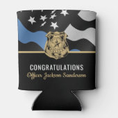 Polizeiliches Party "Blue Line Law Enforcement Ren Dosenkühler (Rückseite)