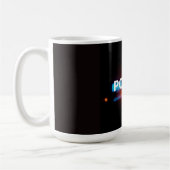 Polizeilichter – Blinkendes Notfall-Nacht-Design Kaffeetasse (Links)