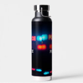 Polizeilichter – Blinkendes Notfall-Nacht-Design Trinkflasche (Links)