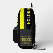 Polizeilinie individuelle Name Bedruckter Rucksack (Rechts)
