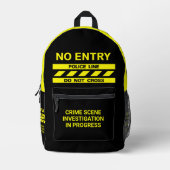 Polizeilinie individuelle Name Bedruckter Rucksack (Vorderseite)