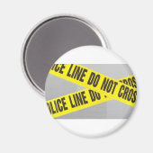 Polizeilinie nicht überqueren magnet (Vorderseite/Rückseite)