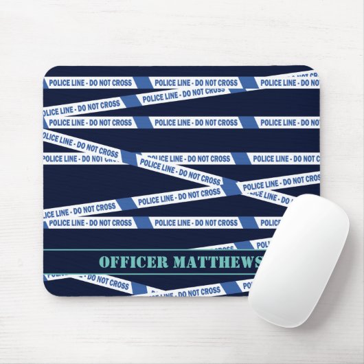 Polizeilinie überqueren nicht Kriminalitätsstreife Mousepad (Mit Mouse)