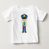 Polizeimädchen, Polizeibeamter, Polizist, Blonde Baby T-shirt (Vorderseite)