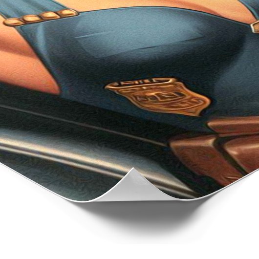 Polizeimädchen Poster (Ecke)