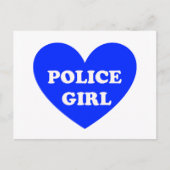 Polizeimädchen Postkarte (Vorderseite)