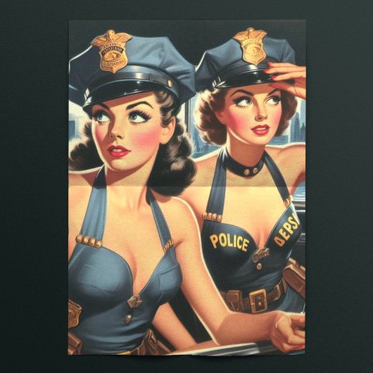 Polizeimädchen Seidenpapier