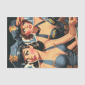 Polizeimädchen Seidenpapier (Vorderseite)