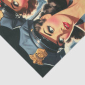 Polizeimädchen Seidenpapier (Ausschnitt)