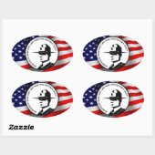 POLIZEIMEMORIE OVALER AUFKLEBER (Blatt)