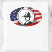 POLIZEIMEMORIE OVALER AUFKLEBER (Tasche)