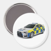 Polizeimitsubishi lancer evo magnet (Vorderseite/Rückseite)