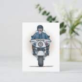 Polizeimotorrad-Postkarte Postkarte (Stehend Vorderseite)