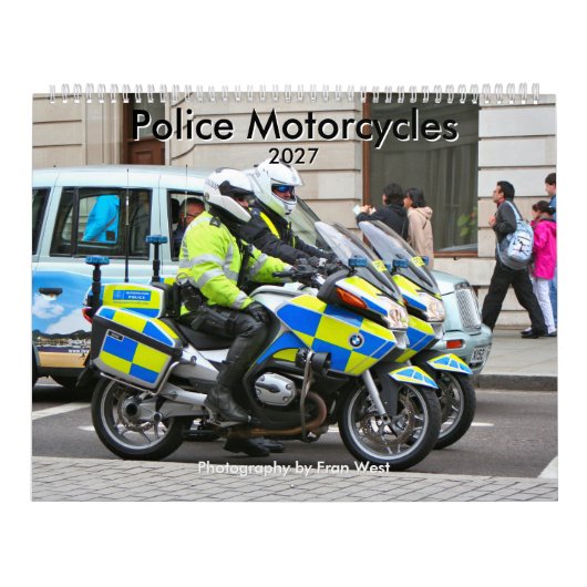 Polizeimotorräder 2027 Kalender (Titelbild)