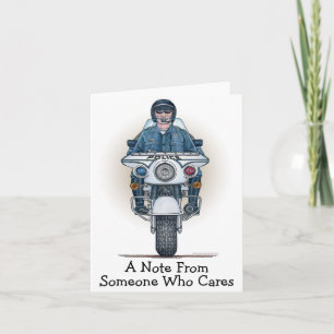 Polizeimotorradkarte Karte