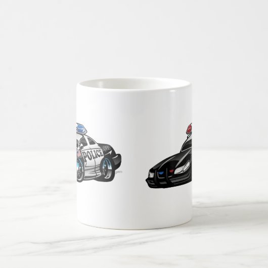 Polizeimuskulatur Cartoon Tasse (Mittel)