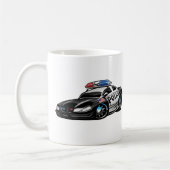 Polizeimuskulatur Cartoon Tasse (Links)