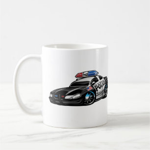 Polizeimuskulatur Cartoon Tasse