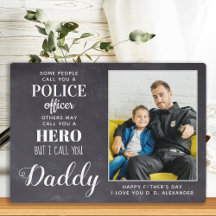 Polizeioffizier des Helden Daddy Vathers Day Foto