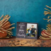 Polizeioffizier des Helden Daddy Vathers Day Foto Fotoplatte (Seite)