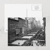 Polizeiparade an der 5. Ave, NYC: 1900 Postkarte (Vorne/Hinten)