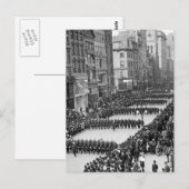 Polizeiparade an der 5. Ave, NYC: 1900 Postkarte (Vorne/Hinten)