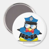 Polizeipinguin Magnet (Vorderseite/Rückseite)
