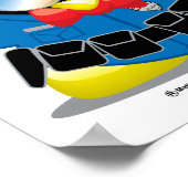 Polizeipinguin Poster (Ecke)