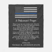 Polizeipolizei der dünnen blauen Linie Gebet des P Fleecedecke (Vorderseite)
