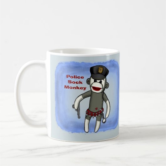 Polizeipolizei Sock Monkey - Tasse (Links)