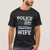 Polizeipolizei USA - amerikanische Flagge T-Shirt (Vorderseite)