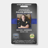 Polizeipolizeilicher Ausweis für das Personalisier (Vorderseite)