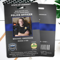 Polizeipolizeilicher Ausweis für das Personalisier