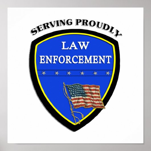 Polizeiposter für die Strafverfolgung Poster (Vorne)