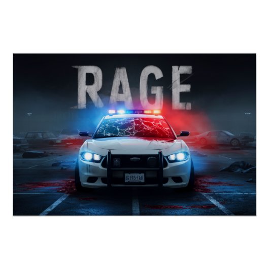 Polizeiposter Rage 03 Poster (Vorderseite)