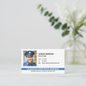 Polizeireferent Abteilung Rechtsdurchsetzung Foto Visitenkarte (Stehend Vorderseite)