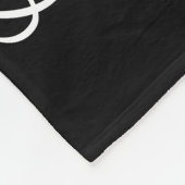 Polizeiretirement Thin Blue Line American Flag Fleecedecke (Ecke)