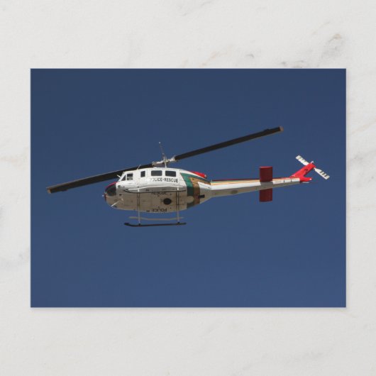 Polizeirettungshubschrauber Postkarte (Vorderseite)