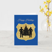 Polizeischild und Weihnachtskarte für Glitzer Karte (Gelbe Blume)