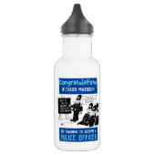 Polizeischulung Edelstahlflasche (Links)