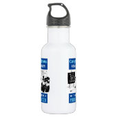 Polizeischulung Edelstahlflasche (Rückseite)