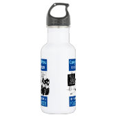 Polizeischulung Edelstahlflasche (Vorderseite)