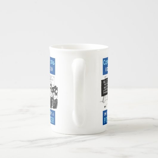 Polizeischulung Porzellantasse (Rückseite)