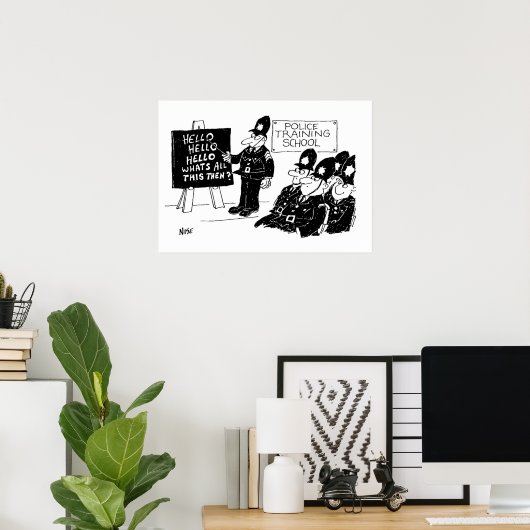 Polizeischulung Poster (Heimbüro)