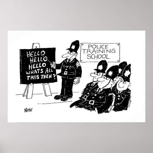 Polizeischulung Poster (Vorne)
