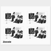 Polizeischulung Rechteckiger Aufkleber (Blatt)