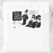 Polizeischulung Rechteckiger Aufkleber (Tasche)