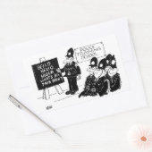 Polizeischulung Rechteckiger Aufkleber (Umschlag)