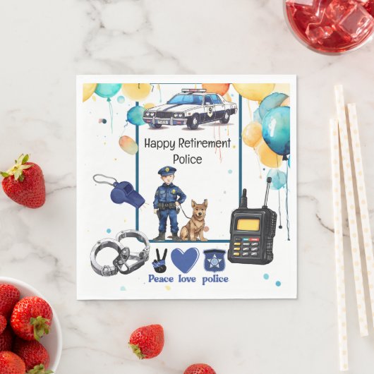 Polizeischutz Serviette (Beispiel)