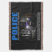 Polizeischutz und Servieren Decke (Vorderseite Vertikal)